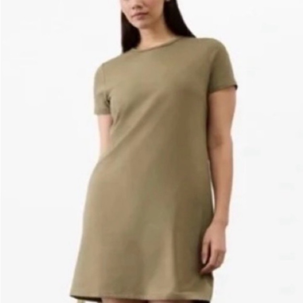 Athleta Perennial Olive Essential Tee Dress